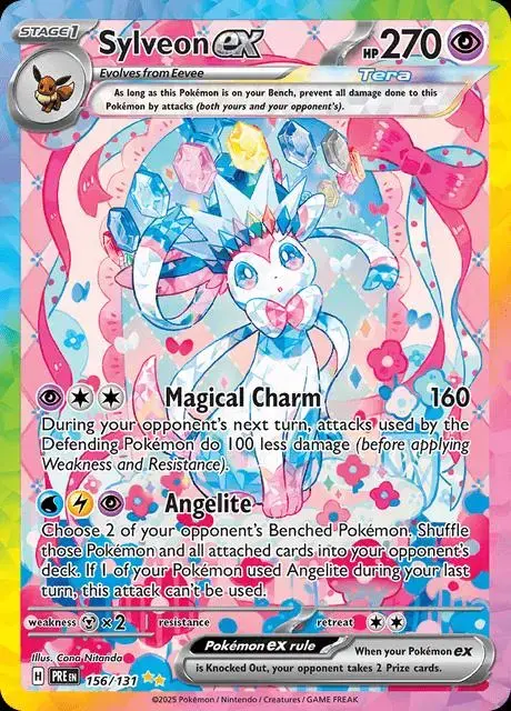 Sylveon ex Pokémon card